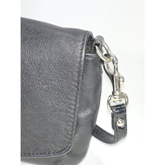 Coach Women's Black Leather Ashley Evening Credit Card Wallet Wristlet M 2070 - Picture 8 of 15